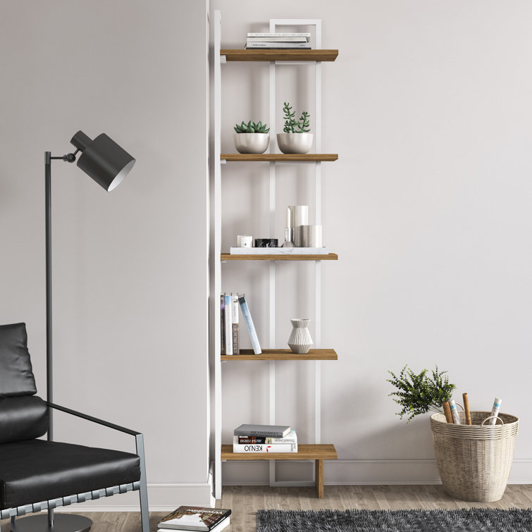 Wrought Studio Phaneuf 71 H x 18 W Iron Corner Bookcase